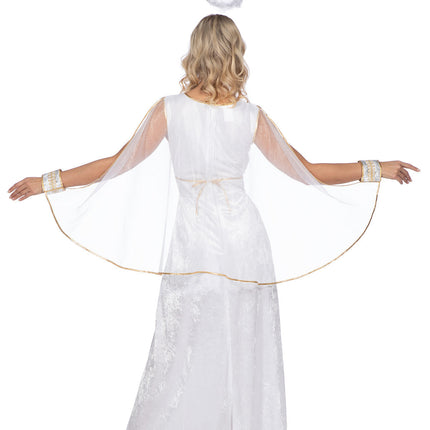 Vestito da angelo lungo