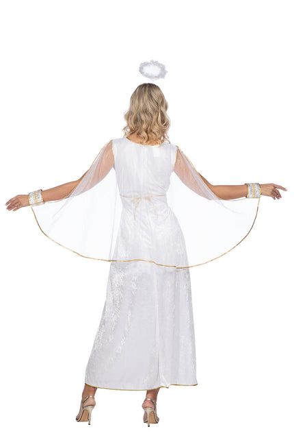 Vestito da angelo lungo
