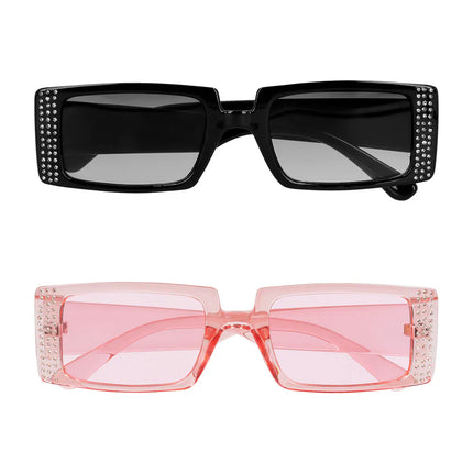 Set da 2 occhiali da festa Escape (neri e rosa)