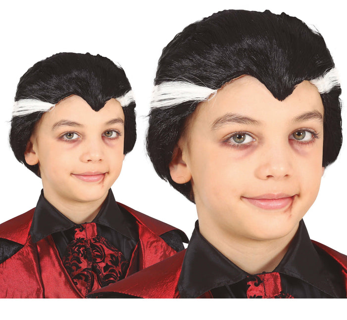 Parrucca nera Dracula bambino