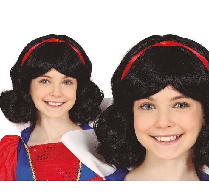 Parrucca nera capelli corti bambino