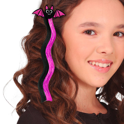 Estensione per capelli a pipistrello nero viola 40 cm