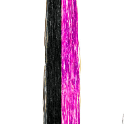 Estensione per capelli a pipistrello nero viola 40 cm