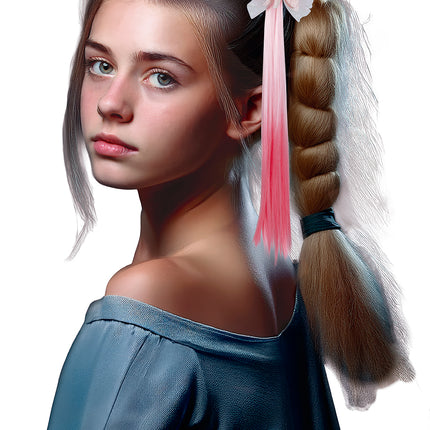 Fiocco per extension rosa da 40 cm