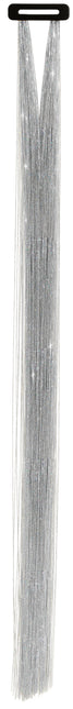 Extension per capelli argento glitterate 50 cm 3 pezzi