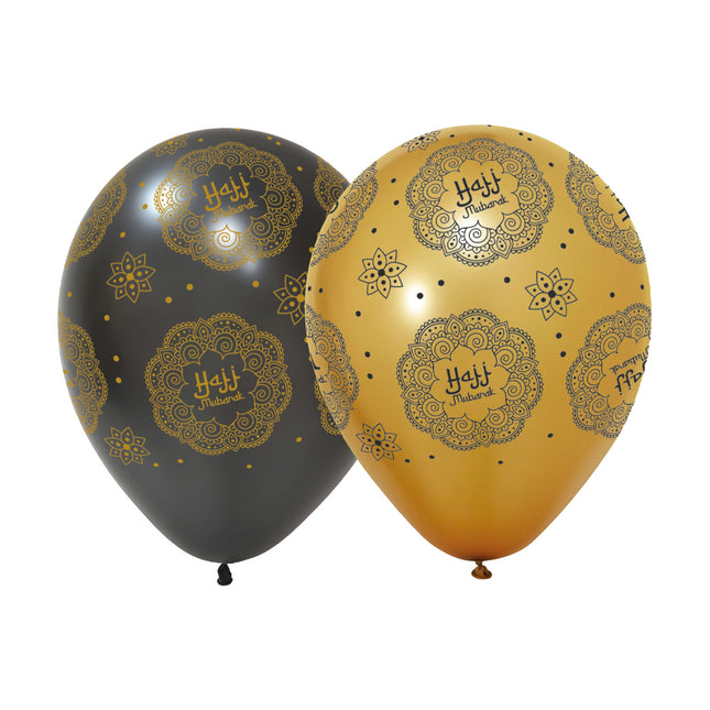 Palloncini "Hajj Mubarak" 31 cm, 6 pezzi