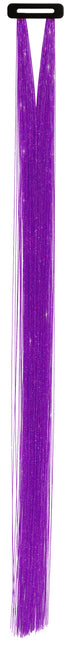 Extension per capelli viola glitterate 50 cm 3 pezzi