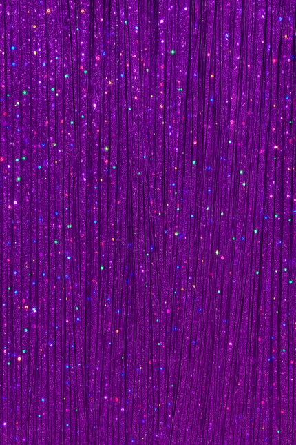 Extension per capelli viola glitterate 50 cm 3 pezzi