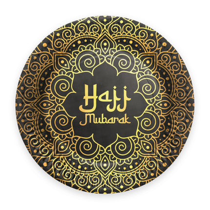 Piatti "Hajj Mubarak" 23 cm, 8 pezzi