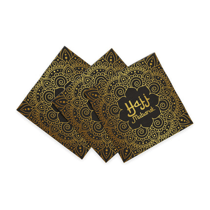 Tovaglioli Hajj Mubarak 33 cm, 20 pezzi