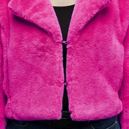 Giacchetta Fluffy rosa rave (M/L)