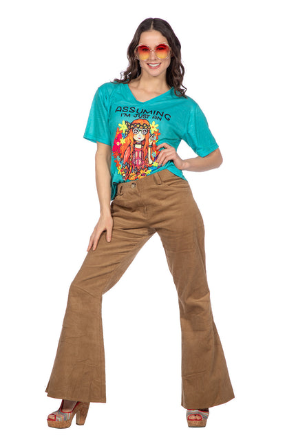 Maglietta hippie blu (V)