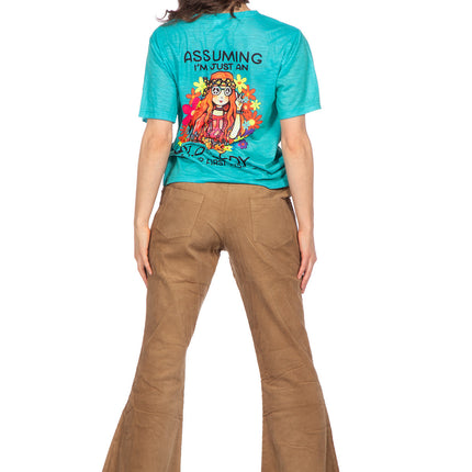 Maglietta hippie blu (V)