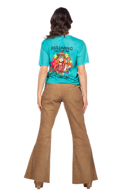 Maglietta hippie blu (V)