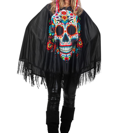 Poncho da donna Dia De Los Muertos
