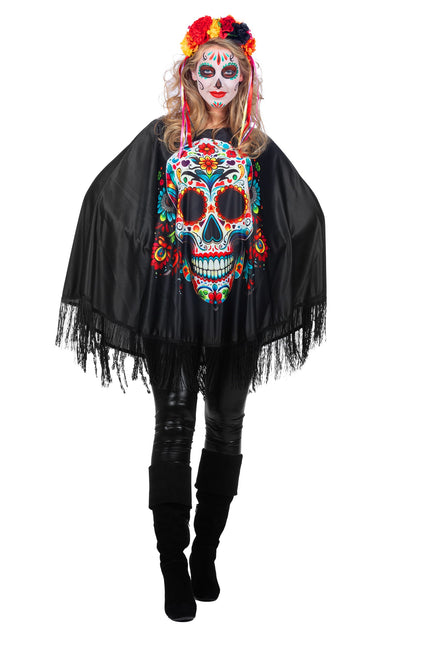 Poncho da donna Dia De Los Muertos