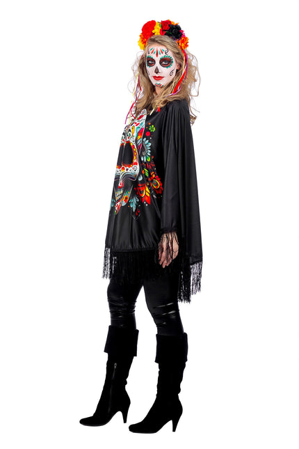 Poncho da donna Dia De Los Muertos