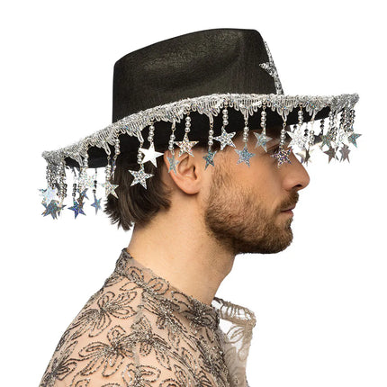 Cappello da cowboy Stargazing nero