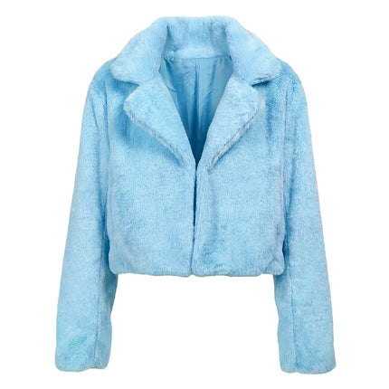 Giacchetta Fluffy rave azzurra (M/L)