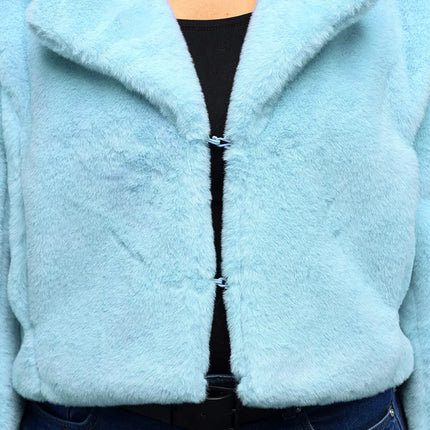 Giacchetta Fluffy rave azzurra (M/L)