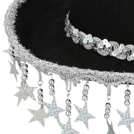 Cappello da cowboy Stargazing nero