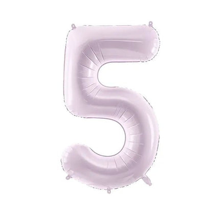 5 Jaar Cijfer Ballon Paars Leeg 72cm van Partydeco koop je bij Partywinkel