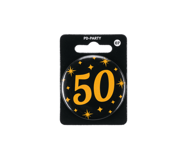 50 Jaar Button van Paper Dreams koop je bij Partywinkel