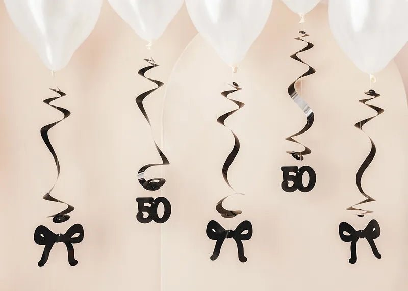 50 Jaar Hangdecoratie 50cm 5st van Partydeco koop je bij Partywinkel