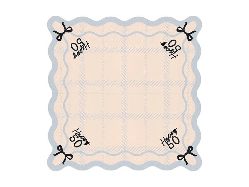 50 Jaar Servetten 33cm 12st van Partydeco koop je bij Partywinkel