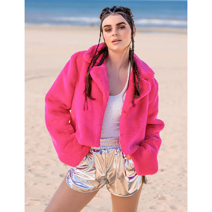Hotpants argento lucido