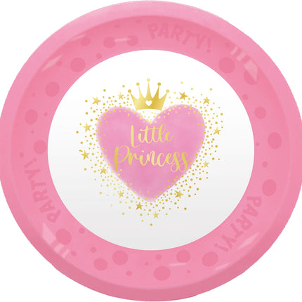 Piatti Principesse in plastica 21cm 4pz
