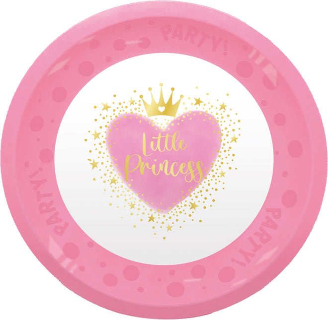 Piatti Principesse in plastica 21cm 4pz