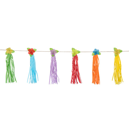 Ghirlanda di nappe di carta Hawaii 3m