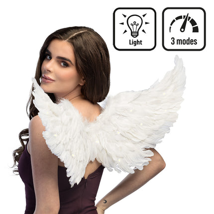 LED ali d'angelo bianco