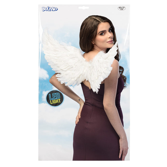 LED ali d'angelo bianco