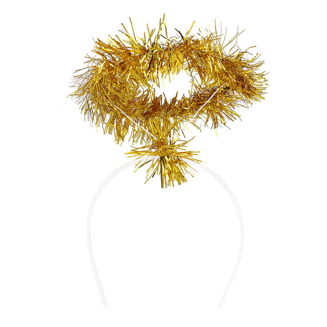 Cerchietto Halo tinsel oro