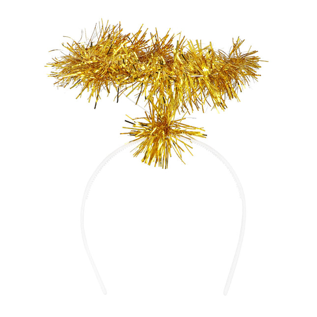 Cerchietto Halo tinsel oro