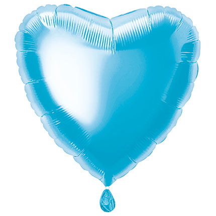 Palloncino a elio cuore azzurro vuoto 45 cm