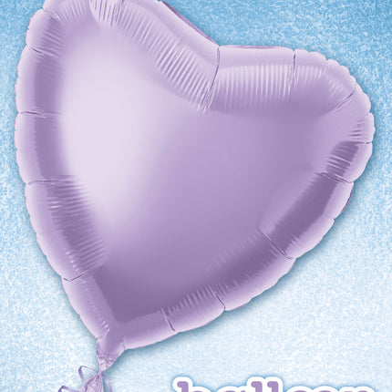 Palloncino a elio cuore lilla vuoto 45 cm