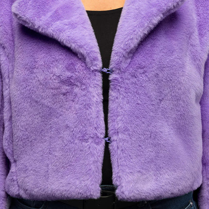 Giacchetta Fluffy rave lilla (M/L)