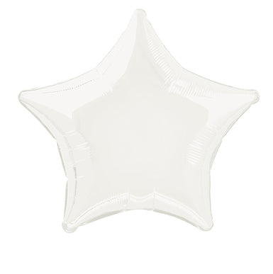 Palloncino ad elio Star Bianco Vuoto 50 cm