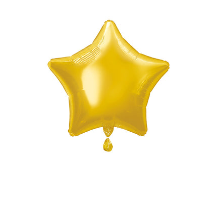 Palloncino ad elio Star Oro Vuoto 50 cm