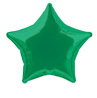 Palloncino ad elio Star Verde Vuoto 50 cm