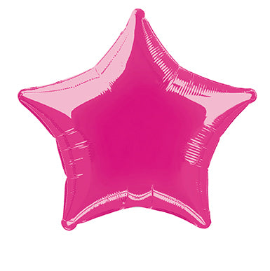 Palloncino a elio stella rosa vuoto 50 cm