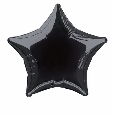 Palloncino ad elio Star nero vuoto 50 cm