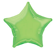 Palloncino ad elio Star verde lime vuoto 50 cm