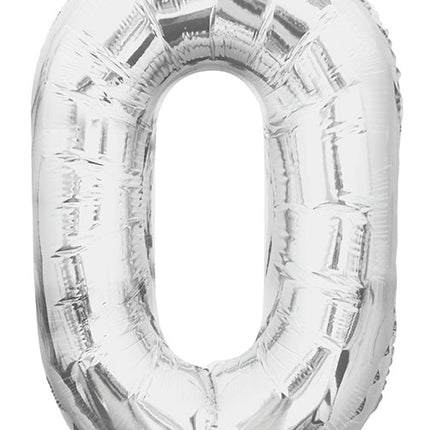 Palloncino 0 Year Figure Argento Vuoto 86cm