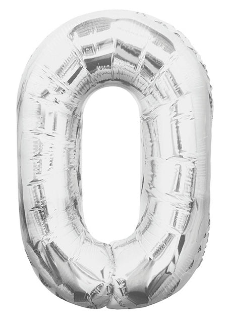 Palloncino 0 Year Figure Argento Vuoto 86cm