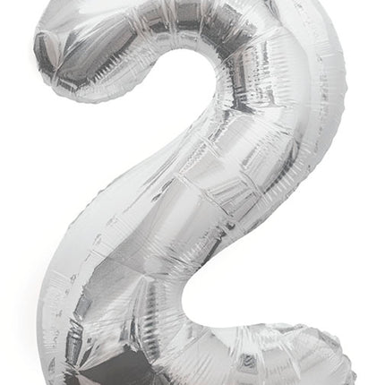 Palloncino di figura 2 anni Argento Vuoto 86cm