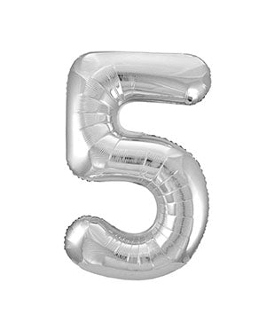 Palloncino a 5 anni Silver vuoto 86 cm